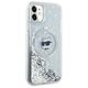 Original Case IPHONE 11 / XR Karl Lagerfeld Hardcase Liquid Glitter Choupette Head MagSafe (KLHMN61LGCHSGH) transparent 3666339285623
