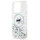 Original Case IPHONE 13 / 13 PRO Karl Lagerfeld Hardcase Liquid Glitter Choupette Head MagSafe (KLHMP13LLGCHSGH) transparent 3666339285661