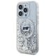 Original Case IPHONE 14 PRO Karl Lagerfeld Hardcase Liquid Glitter Choupette Head MagSafe (KLHMP14LLGCHSGH) transparent 3666339285708