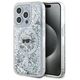 Original Case IPHONE 15 PRO MAX Karl Lagerfeld Hardcase Liquid Glitter Head MagSafe (KLHMP15XLGKISGH) transparent 3666339285616