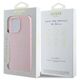 Original Case IPHONE 15 PRO MAX Guess PU Grained Gold Ring MagSafe (GUHMP15XPGHSMMP) pink 3666339303945