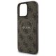 Original Case IPHONE 16 PRO Guess Hardcase 4G Ring Classic Logo MagSafe (GUHMP16LG4GFRW) brown 3666339327262