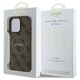 Original Case IPHONE 16 PRO Guess Hardcase 4G Ring Classic Logo MagSafe (GUHMP16LG4GFRW) brown 3666339327262