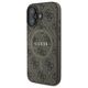 Original Case IPHONE 16 PLUS Guess Hardcase 4G Ring Classic Logo MagSafe (GUHMP16MG4GFRW) brown 3666339327255