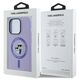 Original Case IPHONE 14 PRO Karl Lagerfeld HC Silicone KC Heads Ring MagSafe (KLHMP14LSCMKCRHU) purple 3666339254308