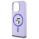 Original Case IPHONE 15 PRO Karl Lagerfeld Hardcase Silicone KC Heads Ring MagSafe (KLHMP15LSCMKCRHU) purple 3666339254346