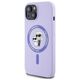 Original Case IPHONE 15 Karl Lagerfeld Hardcase Silicone KC Heads Ring MagSafe (KLHMP15SSCMKCRHU) purple 3666339254322