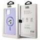 Original Case IPHONE 15 Karl Lagerfeld Hardcase Silicone KC Heads Ring MagSafe (KLHMP15SSCMKCRHU) purple 3666339254322