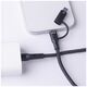 Forever 2in1 cable USB-C - Lightning + USB-C 1,0 m 60W  black 5907457787728
