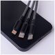 Maxlife ALLin1 cable USB + USB-C - Lightning + 2x USB-C 1,0 m 66W black 5907457787735