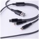 Maxlife ALLin1 cable USB + USB-C - Lightning + 2x USB-C 1,0 m 66W black 5907457787735