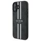 Original Case IPHONE 16 PLUS Guess Hardcase 4G Printed Stripes MagSafe (GUHMP16MP4RPSK) black 3666339342098
