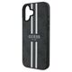 Original Case IPHONE 16 PLUS Guess Hardcase 4G Printed Stripes MagSafe (GUHMP16MP4RPSK) black 3666339342098