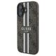 Original Case IPHONE 16 PLUS Guess Hardcase 4G Printed Stripes MagSafe (GUHMP16MP4RPSW) brown 3666339342135