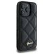 Original Case IPHONE 16 PRO Guess Hardcase Quilted Metal Logo (GUHCP16LPSQSQSK) black 3666339345068
