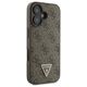 Original Case IPHONE 16 Guess Hardcase Leather 4G Triangle Strass MagSafe (GUHCP16SP4TDPW) brown 3666339327408