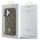 Original Case IPHONE 16 Guess Hardcase Leather 4G Triangle Strass MagSafe (GUHCP16SP4TDPW) brown 3666339327408