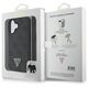 Original Case IPHONE 16 Guess Hardcase Leather Metal Logo Strass Crossbody + Smycz (GUHCP16SP4TDSCPK) black 3666339328603