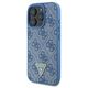 Original Case IPHONE 16 PRO MAX Guess Hardcase Leather 4G Triangle Strass MagSafe (GUHCP16XP4TDPB) blue 3666339327477