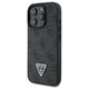 Original Case IPHONE 16 PRO MAX Guess Hardcase Leather Metal Logo Strass Crossbody + Smycz (GUHCP16XP4TDSCPK) black 3666339328634