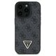 Original Case IPHONE 16 PRO MAX Guess Hardcase Leather Metal Logo Strass Crossbody + Smycz (GUHCP16XP4TDSCPK) black 3666339328634
