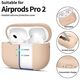 Case APPLE AIRPODS PRO 1 / 2 Tech-Protect Silicone Caffe Latte creamy 5906302313648