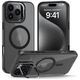 Case IPHONE 16 PRO Tech-Protect MagStand MagSafe Matte black 5906302311323