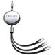 Forever 3in1 cable USB - Lightning + 2x USB-C 1,2 m 100W black 5907457787322