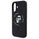 Karl Lagerfeld case for iPhone 16 6,1&quot; KLHMP16SSCMKCRHK black hardcase Silicone KC Heads Ring MagSafe 3666339318642