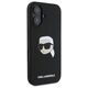 Karl Lagerfeld case for iPhone 16 6,1&quot; KLHMP16SSKHPPLK black hardcase Silicone KL Head Print MagSafe 3666339319649
