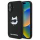 Karl Lagerfeld case for iPhone 16 6,1&quot; KLHMP16SSCHPPLK black hardcase Silicone Choupette Head Print MagSafe 3666339319687