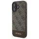 Guess case for iPhone 16 Plus 6,7&quot; GUHCP16MG4GLBR brown hardcase 4G Bottom Stripe 3666339344931