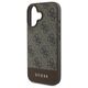 Guess case for iPhone 16 Plus 6,7&quot; GUHCP16MG4GLBR brown hardcase 4G Bottom Stripe 3666339344931
