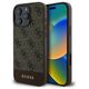Guess case for iPhone 16 Pro Max 6,9&quot; GUHCP16XG4GLBR brown hardcase 4G Bottom Stripe 3666339344955
