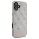 Guess case for iPhone 16 Plus 6,7&quot; GUHCP16MG4GLPI pink hardcase 4G Bottom Stripe 3666339345457