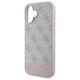 Guess case for iPhone 16 Plus 6,7&quot; GUHCP16MG4GLPI pink hardcase 4G Bottom Stripe 3666339345457