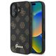 Guess case for iPhone 16 6,1&quot; GUHMP16SPGPYSK black hardcase Peony Script MagSafe 3666339342326