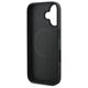 Guess case for iPhone 16 Plus 6,7&quot; GUHMP16MPGPYSK black hardcase PU Peony Script MagSafe 3666339342333