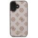 Guess case for iPhone 16 6,1&quot; GUHMP16SPGPYSW brown hardcase Peony Script MagSafe 3666339342364