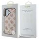Guess case for iPhone 16 6,1&quot; GUHMP16SPGPYSW brown hardcase Peony Script MagSafe 3666339342364