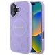 Guess case for iPhone 16 6,1&quot; GUHMP16SPSAPSMEU purple hardcase Saffiano Peony Classic Logo MagSafe 3666339328245