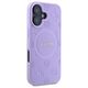 Guess case for iPhone 16 6,1&quot; GUHMP16SPSAPSMEU purple hardcase Saffiano Peony Classic Logo MagSafe 3666339328245
