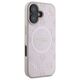 Guess case for iPhone 16 6,1&quot; GUHMP16SPSAPSMEP pink hardcase Saffiano Peony Classic Logo MagSafe 3666339328092
