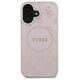 Guess case for iPhone 16 Plus 6,7&quot; GUHMP16MPSAPSMEP pink hardcase Saffiano Peony Classic Logo MagSafe 3666339328108
