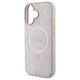 Guess case for iPhone 16 Plus 6,7&quot; GUHMP16MPSAPSMEP pink hardcase Saffiano Peony Classic Logo MagSafe 3666339328108