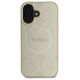 Guess case for iPhone 16 6,1&quot; GUHMP16SPSAPSMED gold hardcase Saffiano Peony Classic Logo MagSafe 3666339327941