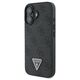 Guess case for iPhone 16 6,1&quot; GUHCP16SP4TDSCPK Leather Metal Logo Strass Crossbody black 3666339328603