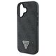 Guess case for iPhone 16 6,1&quot; GUHCP16SP4TDSCPK Leather Metal Logo Strass Crossbody black 3666339328603
