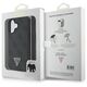 Guess case for iPhone 16 6,1&quot; GUHCP16SP4TDSCPK Leather Metal Logo Strass Crossbody black 3666339328603