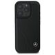 Mercedes case for iPhone 16 Pro 6,3&quot; MEHCP16L23RBCSK Hardcase MB Curved Stitches Leather black 3666339312367